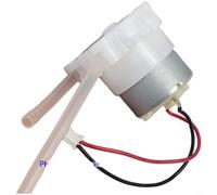 CWOQOCW Pequeña bomba peristáltica DC5V 500 Motor de engranaje autocebante 3 diseño de rodillos para acuario dosificación blanco