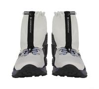 CWOQOCW Polainas bajas para senderismo y correr, fundas impermeables para zapatos con banda antideslizante, ajustables para equipo de sendero para barro y arena, gris (gris)