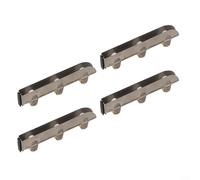 CWOQOCW Polea de acero inoxidable resistente de 5 mm para puerta corrediza de vidrio, rodillo sin marco para ducha, capacidad de 40 kg, resistente a la corrosión, paquete de 4