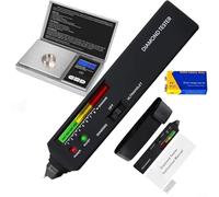 CWOQOCW Probador de diamantes, pluma eléctrica del arte del diamante con la luz ultravioleta incorporada y la mini escala 200G 0.01g para la verificación rápida precisa de la piedra preciosa