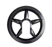 CWOQOCW Protector de cadena de bicicleta negro para platos de 40-42 dientes, montaje de 5 agujeros de 65 cm, deflector de plato de plástico para bicicletas plegables de carretera MTB, kit de fácil