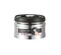 CWOQOCW Recipiente de almacenamiento de café, hermético, 750 ml a 1600 ml, tarro sellado al vacío con bomba de aire a presión para cocina (plata, 750 ml)