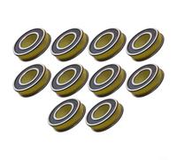 CWOQOCW Rodamiento de brida 10PCS para F6003/20-2RS, rodamientos de bolas sellados de 20X35x11/128mm, rodamiento de acero de alto ruido para motores industriales