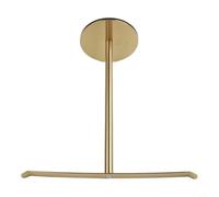 CWOQOCW Soporte de toalla independiente de acero inoxidable 304 de alta calidad en oro cepillado para encimera de baño, ahorro de espacio, instalación sin taladro, resistente a la corrosión