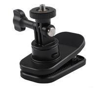 CWOQOCW Soporte magnético para cámara con clip para mochila, soporte fijo plano giratorio de 360° para Insta360 X5/X4, abrazadera ABS estable con almohadilla de silicona para senderismo, esquí