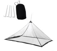 CWOQOCW Tienda de campaña de malla, tienda de campaña de malla al aire libre, red con bolsa de almacenamiento, adecuada para senderismo, mochilero, pesca, 220 x 120 x 100 cm (negro)