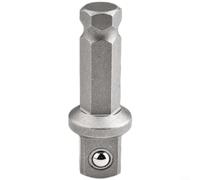CWOQOCW Varilla adaptadora de liberación rápida hexagonal a cuadrada de 1/2 pulgada, varilla de conexión de metal autoblocante para aplicaciones de alto par, convertidor de eje de transmisión para