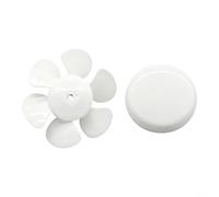 CWOQOCW Ventilador de escape de plástico con agujero en D y cubierta para baño, cocina, pieza de repuesto de material PP de eje de 8 mm, accesorio de circulación de aire blanco de 20 cm (20 cm)