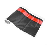 CWOQOCW Vinilo de fibra de carbono 5D con rayas de carreras, calcomanía para capó delantero para coche, camión, rally, deportes, gráficos, color negro, 55 x 7 pulgadas