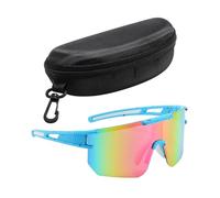 CWPFVQA 1 pieza de gafas de sol, 1 pieza de estuche para gafas, gafas de ciclismo con parabrisas, gafas de sol geniales, gafas de sol para deportes al aire libre, adecuadas para ciclismo y esquí