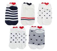 CWPFVQA 10 Pares De Calcetines Love Pump, Calcetines Bajos para Mujer, Calcetines con Etiqueta para Mujer, Calcetines Exquisitos para Mujer, Calcetines De Algodón para Mujer