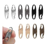 CWPFVQA 10 Uds Hebilla De Cremallera Clip De Cremallera Antirrobo Figura 8 Hebilla De Cremallera Mochila Cierre De Cremallera Accesorios De Viaje Conector De Cremallera Antirrobo