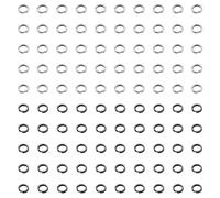 CWPFVQA 100 Piezas De Anillos Divididos Planos, Anillos Divididos De Acero Inoxidable, Mini Anillos De Conexión, Anillos Divididos para Bricolaje, Llaveros Pequeños, Pesca