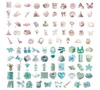 CWPFVQA 100 Piezas De Pegatinas Estilo Niña, Linda Decoración Manual, Pegatinas Creativas De Bricolaje, Varios Patrones, Pegatinas De Graffiti, Impermeables Y Resistentes Al Desgaste