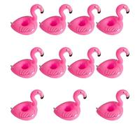 CWPFVQA 11 posavasos de flamenco, posavasos inflables, soporte para bebidas para piscina, soporte para cerveza, soporte para bebidas, soporte para latas de bebidas, reservas de agua