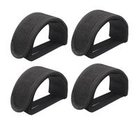 CWPFVQA 2 Pares De Correas para Pedales De Bicicleta, Correas Antideslizantes para Pedales De Bicicleta, Correas para Pies De Bicicleta, Accesorios para Bicicletas (Negro)