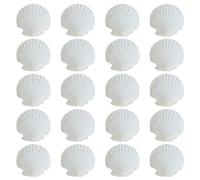 CWPFVQA 20 Piezas De Conchas Blancas, Materiales Artesanales DIY, Artesanías Temáticas del Océano, Conchas para Manualidades, Conchas Decorativas