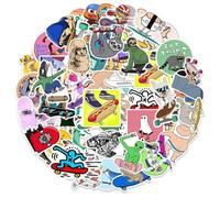 CWPFVQA 200 Pegatinas con Temas De Patinetas, Pegatinas Creativas De Graffiti, Pegatinas Decorativas, Pegatinas De Dibujos Animados, Vasos De Agua Y Cuadernos.