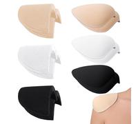 CWPFVQA 3 Pares De Hombreras Sin Costuras Y 3 Pares De Hombreras De Espuma, Hombreras Autoadhesivas, Hombreras Extraíbles, Hombreras Reutilizables, Hombreras Cosidas