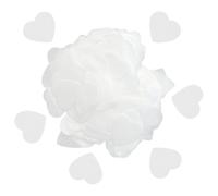 CWPFVQA Confeti De Corazón Blanco De 80 G, Confeti para Decoración De Mesa, Confeti De Globo para Pastel, Adecuado para Bodas, Despedidas De Soltera, Decoraciones Y Celebraciones
