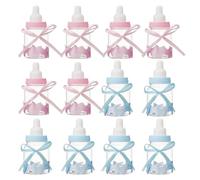 CWPFVQA Mini Biberones De 12 Piezas, Cajas Creativas De Dulces para Bodas, Mini Cajas De Dulces, Adecuadas para Fiestas De Luna Llena De Bebés, Fiestas De Recién Nacidos Y Otras Escenas