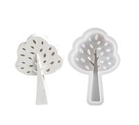 CWPFVQA Molde De Silicona con Forma De Árbol De 1 Pieza, Adornos De Yeso De Árbol, Molde para Velas De Árbol, Adornos Artísticos, Molde De Silicona