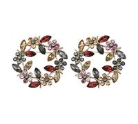 CWPFVQA Pack De 2 Broches De Flores, Broches Vintage, Broches Elegantes, Broches De Mujer De Moda, Broches De Vestir, Broches De Strass, Broches Decorativos