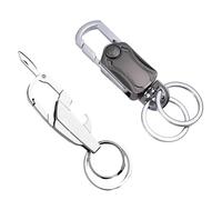 CWPFVQA Pack De 2 Llaveros Multifunción, Llaveros Abrebotellas, Llaveros Mosquetón, Llaveros Para Hombre, Aptos Para Regalar A Padre, Pareja