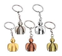 CWPFVQA Pack De 5 Llaveros Ángel, Llavero Muñeco, Llavero Agradecimiento, Llavero Ángel De La Guarda, Llavero Educador