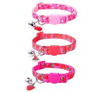 CWPFVQA Paquete de 3 Collares para Mascotas de Frutas, Collares para Gatitos con Campana, Campanas para Gatos Ruidosas en el Cuello
