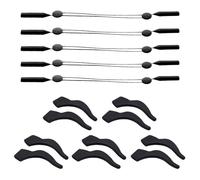 CWPFVQA Paquete De 5 Cuerdas Para Gafas Y 5 Pares De Ganchos Para La Oreja Para Gafas, Cuerda Antideslizante Para Gafas, Cuerda Antipérdida Para Gafas, Accesorios Para Gafas