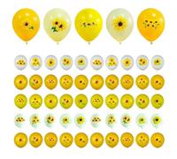 CWPFVQA Paquete De 50 Globos De Girasol, Decoración De Fiesta, Ambiente Festivo, Adecuados para Muchas Escenas, Tanto En Interiores como En Exteriores.