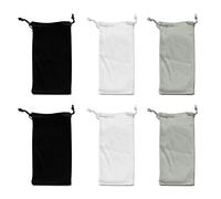 CWPFVQA Paquete De 6 Bolsas De Almacenamiento Para Gafas, Bolsa Portátil Para Gafas, Bolsa Para Gafas Con Cordón, Bolsa Para Gafas De Moda, Bolsa Para El Polvo Para Gafas, Accesorios Para Gafas