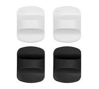 CWPFVQA Reemplazo De Tapa Deslizante Magnética De 4 Piezas para Botellas De Agua, Deslizador Superior De Taza Magnética, Tapa De Repuesto Magnética para Tazas De Vidrio, 30 Oz (Blanco Y Negro)