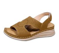 Cwuhyatre Sandalias Mujer Verano Bohemia Cómodo Zapatos Mujer Verano Tong Cuñas Plataforma Ortopédica Sandalias Con Soporte Zapatillas De Cuero Moda Chanclas Sandalia De Puntera Abierta Flip Flops