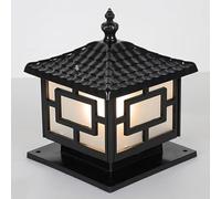 CWVYKNP Faro De Columna Clásico Impermeable Lámpara De Pilar Exterior Para Porche De Granja Lámpara De Poste Para Portón De Jardín Con Base De Montaje Farol De Poste Con Cableado Para Patio