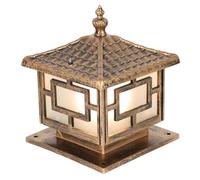 CWVYKNP Faro De Columna Clásico Impermeable Lámpara De Pilar Exterior Para Porche De Granja Lámpara De Poste Para Portón De Jardín Con Base De Montaje Farol De Poste Con Cableado Para Patio