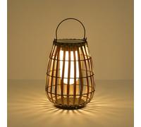 CWVYKNP Farol Solar Para Exteriores Lámpara De Pilar De Imitación De Ratán, Creativa Y Única Iluminación Decorativa Tradicional Impermeable Para Jardín Farol Solar Exterior