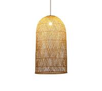 CWVYKNP Hollow Wicker Ceiling Pendant Light Shade Creative Large Wicker Hanging Lamp Hotel Decoration Industrial Chandelier Chinese Style Pendant Lamp For Restaurant Living Room Coffee Farmhouse