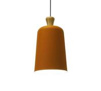 CWVYKNP Lámpara Colgante De Estilo Danés Con Pantalla Naranja Foco Minimalista Con Detalles En Metal Y Madera Lámpara De Techo Semiempotrada Para Techos Planos E Inclinados