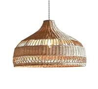 CWVYKNP Lámpara Colgante De Estilo Rústico Para Isla De Cocina, 40 Cm, Estilo Bohemio, Para Comedor, De Mimbre, Hecha A Mano, Con Pantalla, Lámpara Techo, Araña Colgante Tejida.