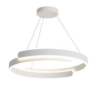 CWVYKNP Lámpara Colgante Grande De 50 Cm Con Anillo Blanco Lámpara De Techo Contemporánea Con Luces LED Lámpara De Araña Nórdica Minimalista Para Comedor, Isla De Cocina, Sala De Estar