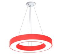 CWVYKNP Lámpara Colgante Industrial Contemporánea De Anillo Redondo Con Pantalla De Metal Color Macaron Lámpara De Isla De Aluminio Para Jardín De Infancia Lámpara De Techo Colgante LED De Anillo