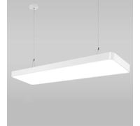CWVYKNP Lámpara Colgante LED Industrial Moderna Para Oficina, Tira Rectangular Negra, Lámpara De Techo Contemporánea Empotrada Para Cocina, Comedor, Dormitorio, Isla Cocina, Cafetería