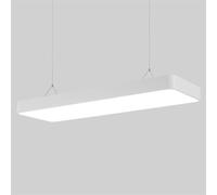 CWVYKNP Lámpara Colgante LED Industrial Rectangular Amarilla Para Taller U Oficina Lámpara Colgante LED Minimalista Para Hogar Contemporáneo, Comedor, Sala De Estar, Dormitorio