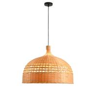 CWVYKNP Lámpara De Techo Colgante Tipo Domo De Mimbre Estilo Japonés, Pantalla De Lámpara De Techo Para Interiores, Lámpara Colgante Sencilla Para Isla De Cocina, Cubierta De Lámpara Techo Para