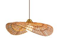 CWVYKNP Lámpara De Techo Semiempotrada Creativa Decoración De Iluminación Moderna Lámparas De Techo Grandes De 60 Cm Para Interiores, Sala De Estar Lámpara Colgante De Ratán Para Comedor,Isla Cocina