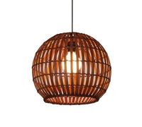 CWVYKNP Lámparas Colgantes De Bar Estilo Costero De 11.8" Sobre Mesa Lámparas De Entrada Estilo Casa De Campo Tipo Farol De Bambú Iluminación Colgante Esférica Para Isla De Cocina, Dormitorio