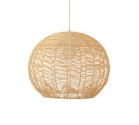 CWVYKNP Lámparas Colgantes De Cocina Estilo Casa De Campo Pantalla De Lámpara Grande De Ratán En Forma De Globo Lámpara Colgante Costera Para Pasillo, Vestíbulo. Bombilla Con Base E27 NO Incluida.