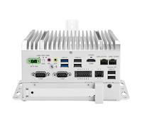CWWK Mini PC Fanless, Computadora Industrial, CPU J6412, 2 x COM RS232/RS485/RS422, PC Micro Empotrable en Riel DIN, 2 x LAN Gigabit, GPIO, SIM, PCIe x1, 9-36V, SIN RAM/SSD/SO
